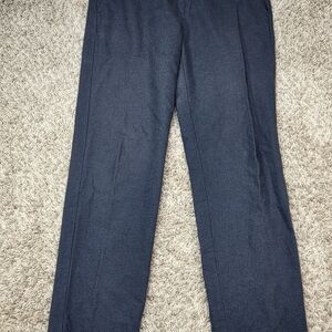 Brooks Brothers Red Fleece Men Chino Pants Slim Fit Flat Front Blue Heather 32x3